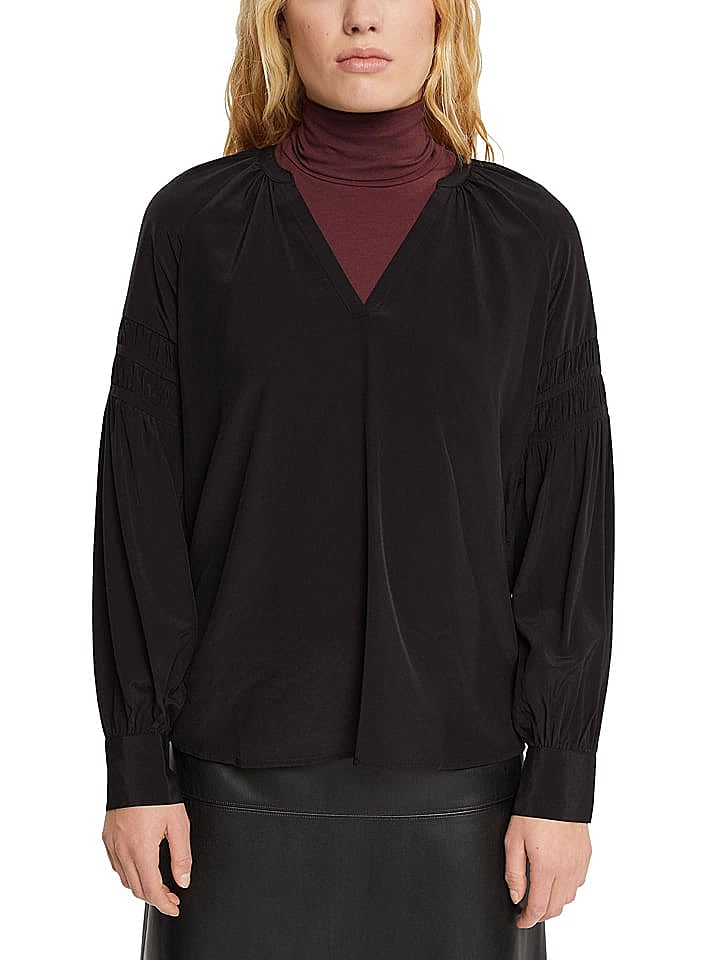ESPRIT Bluse in Schwarz günstig kaufen L