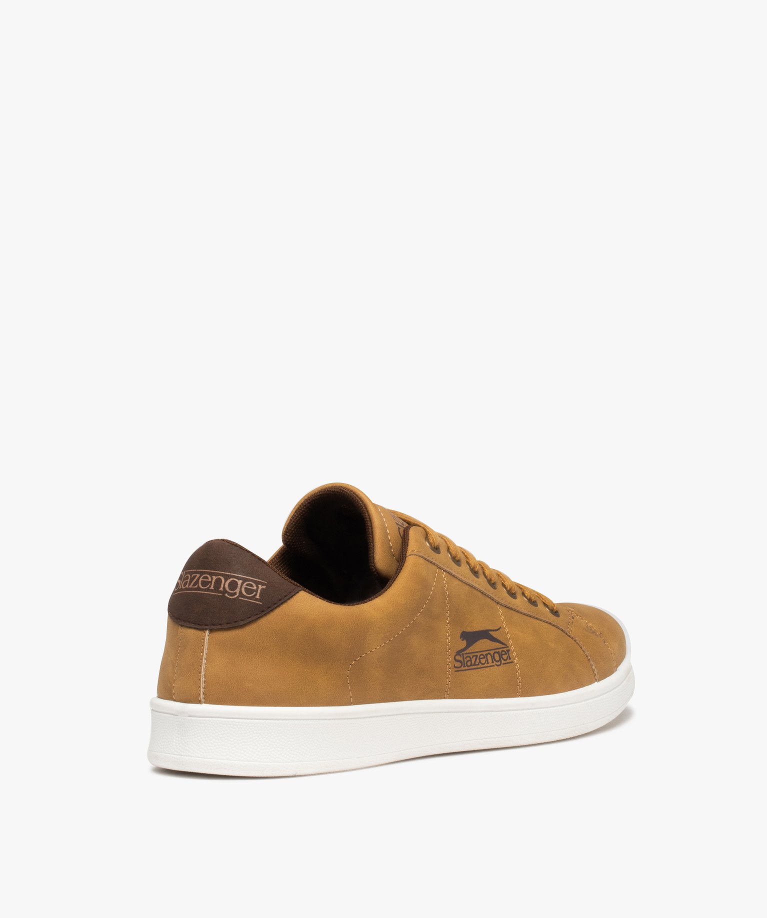 Baskets homme unies à lacets - Slazenger camel | GEMO