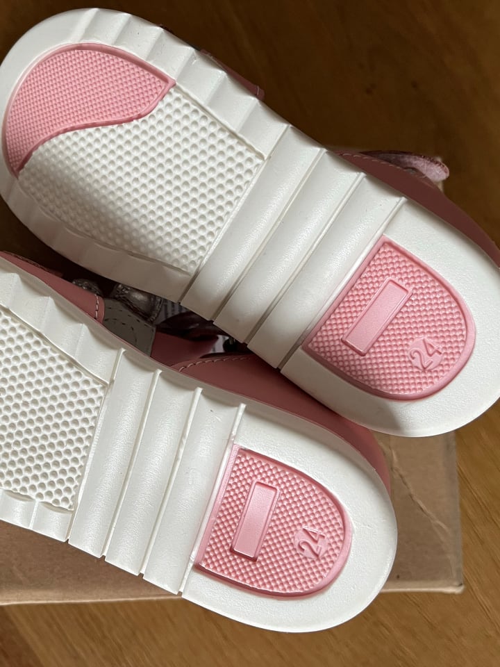 Bartek Leder-Sandalen in Rosa/ Weiß günstig kaufen 24
