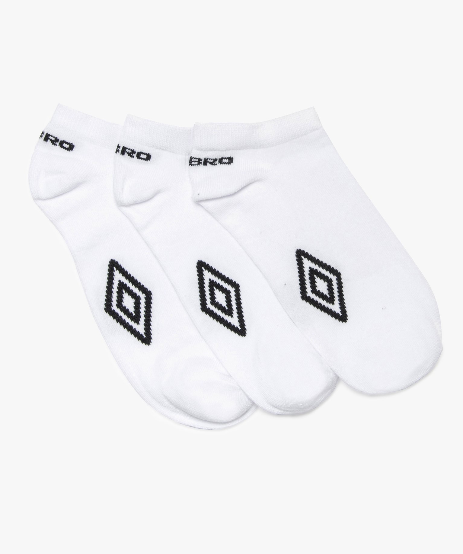 Chaussettes homme spécial sport tige courte (lot de 3) - Umbro blanc | GEMO