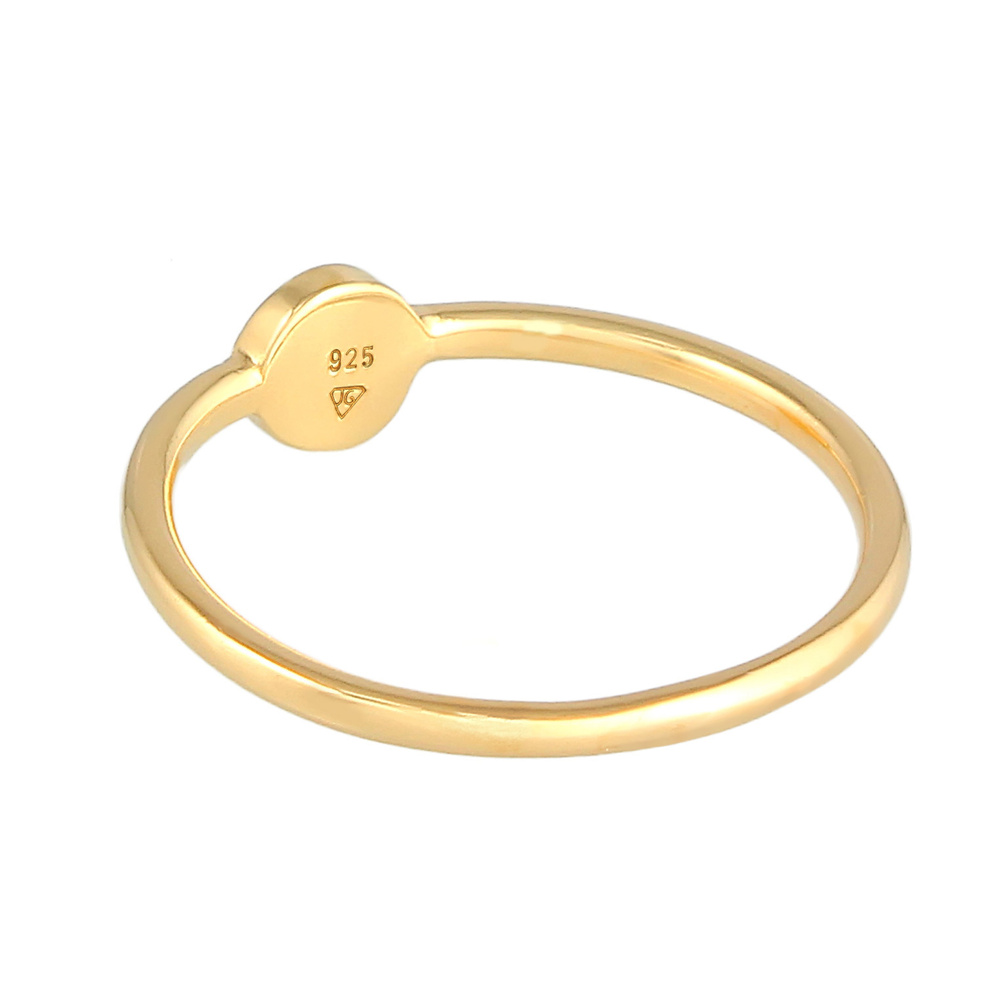 Elli Elli Bague Bague à empiler pour femme - Blogueur de la tendance de base Geo Plaqu Bague