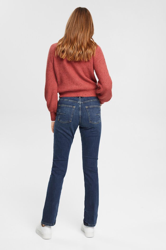 Jeans mit geradem Bein und mittlerer Bundhöhe