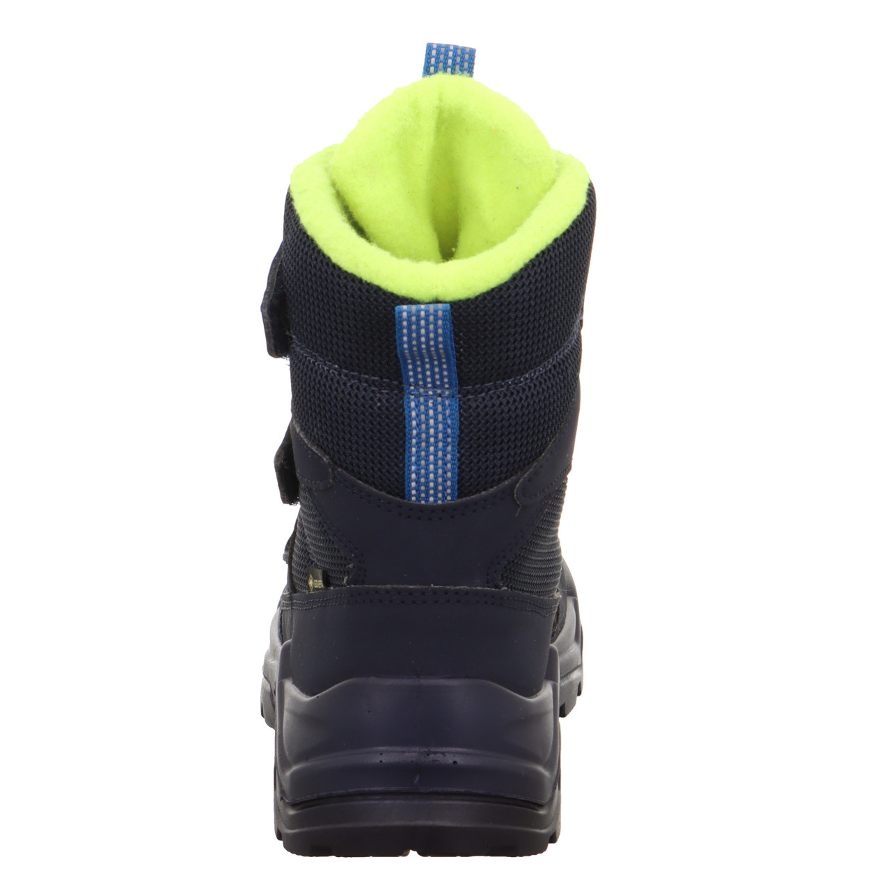 SNOW MAX - Blau/Gelb Stiefel mit Klettverschluss