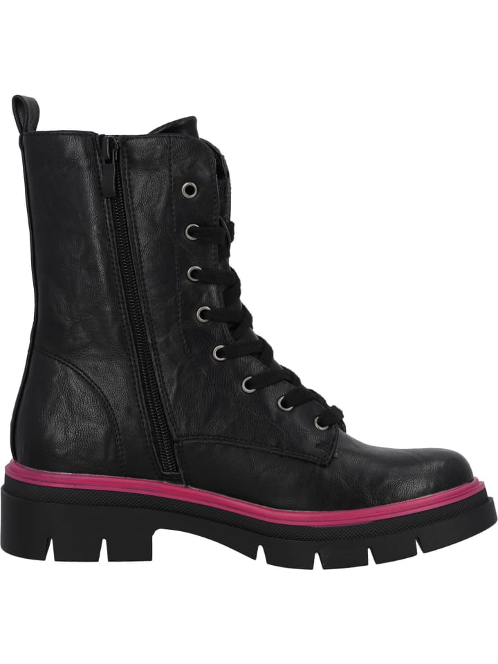 palado Schnürstiefel in black/pink günstig kaufen