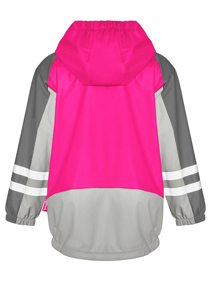Playshoes Regenjacke 3in1 in Pink/ Grau günstig kaufen