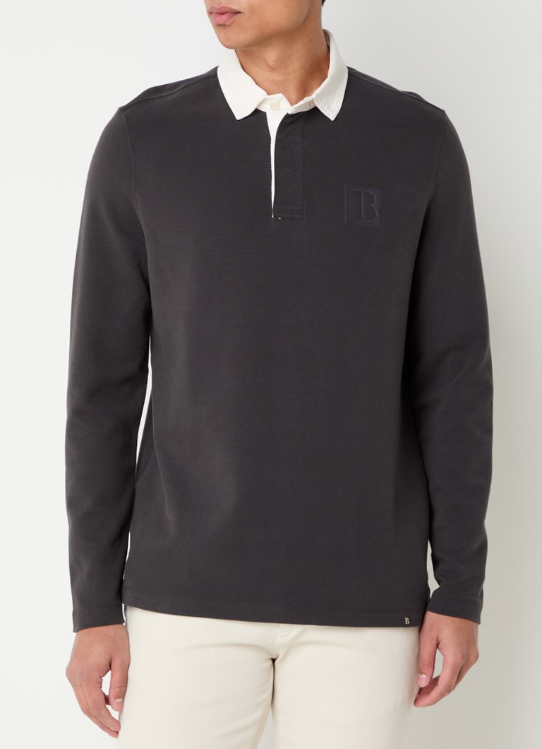 Tricou polo Boggi Milano cu croială clasică și logo.