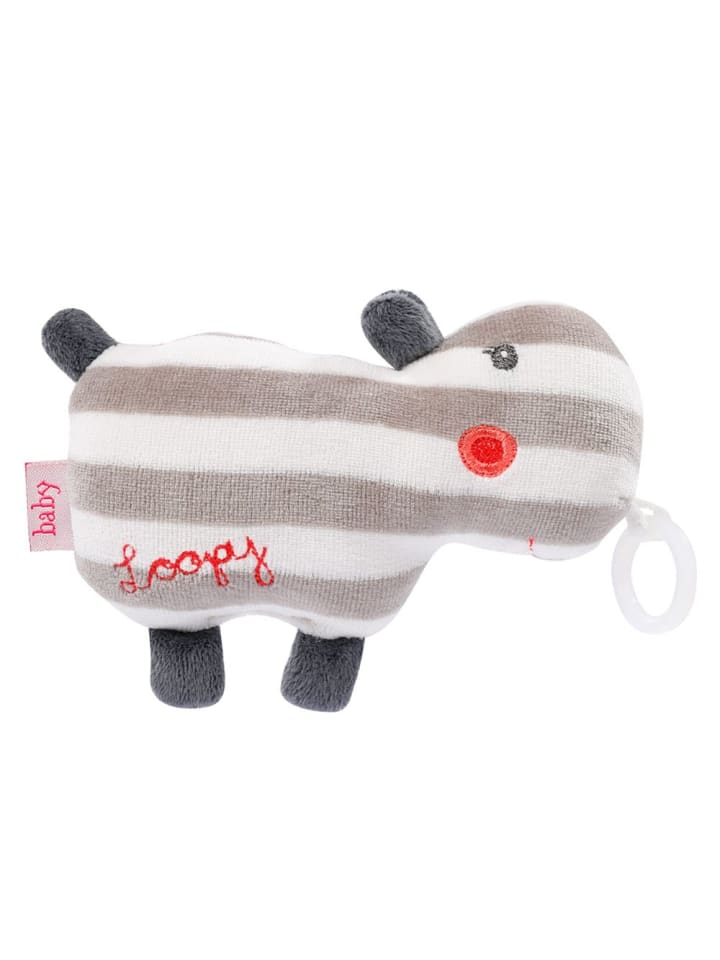 Fehn Mini-Kuscheltier mit Schnullerhalter Nilpferd - Loopy in grau,bunt günstig kaufen onesize