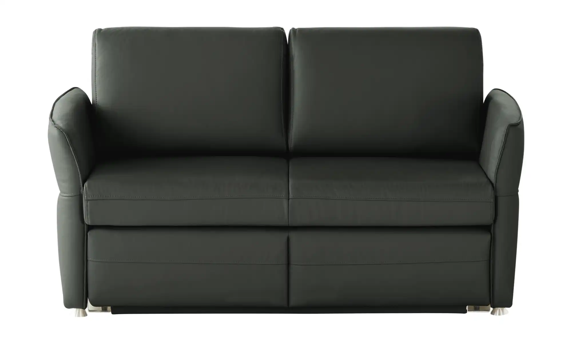 Schlafsofa mit Sitz- und Rückenbezug aus Echtleder