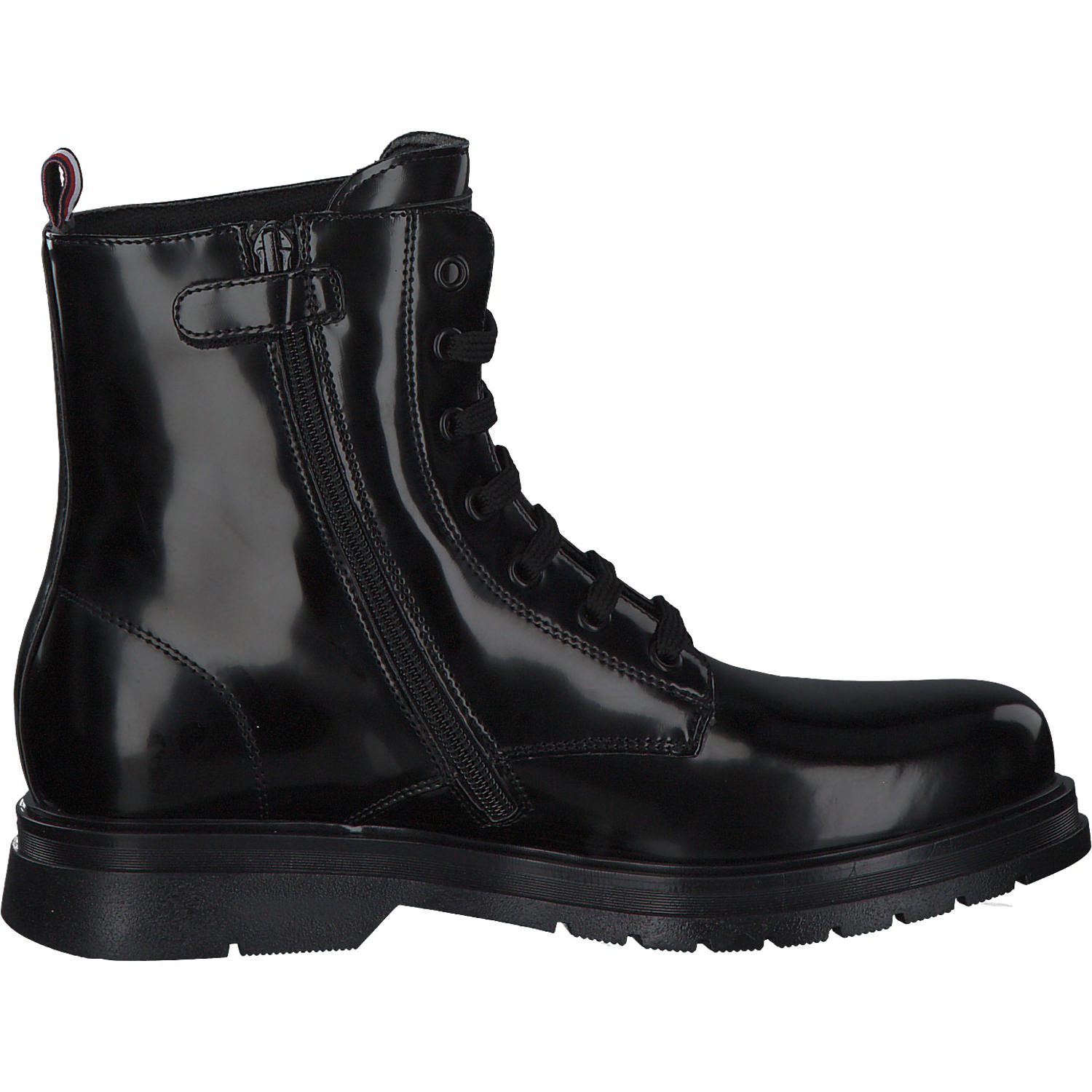 Tommy Hilfiger T4A5-32411, Schnürstiefeletten, Kinder, BLACK