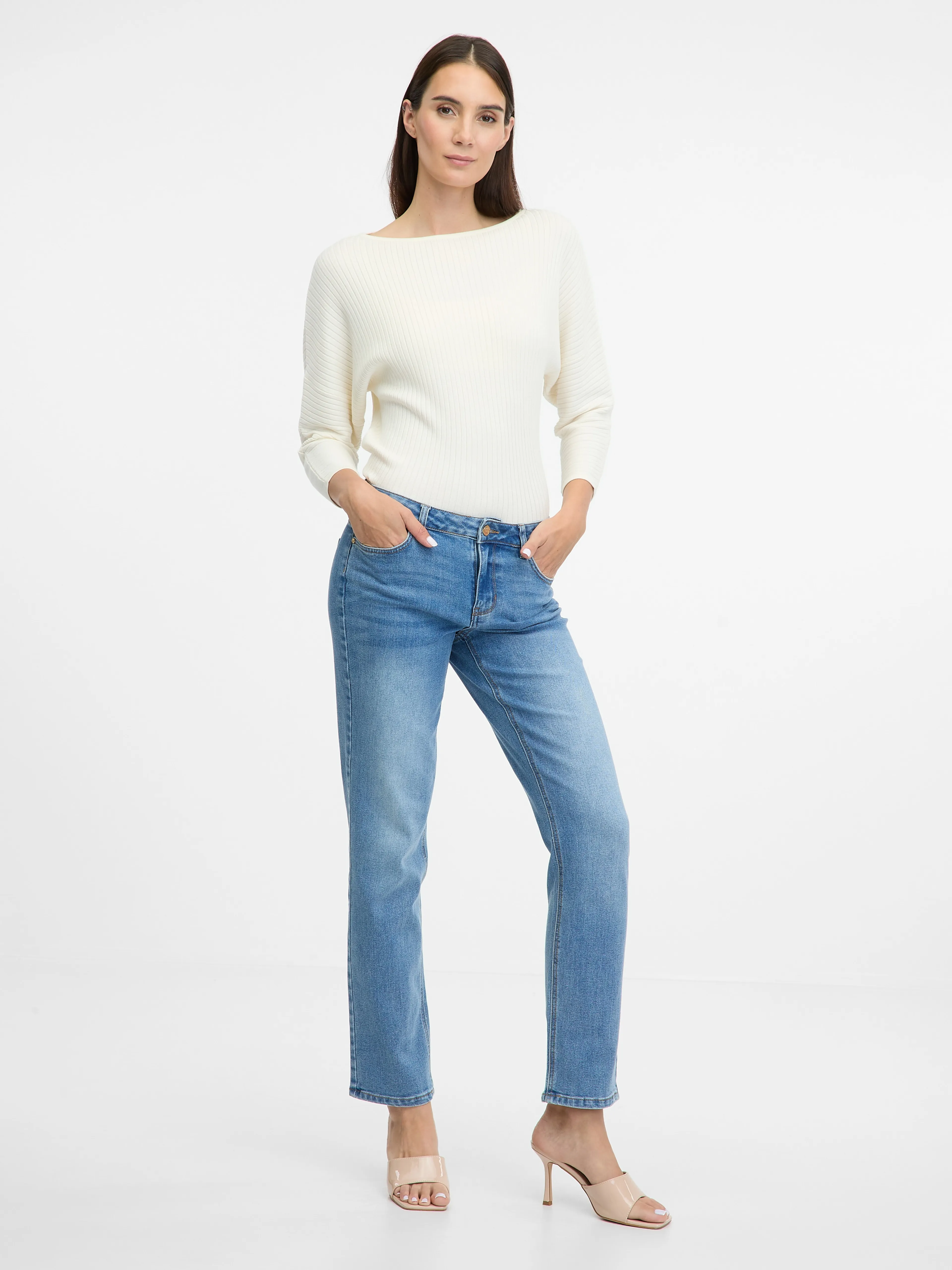 Cremefarbener Damenpullover ORSAY
