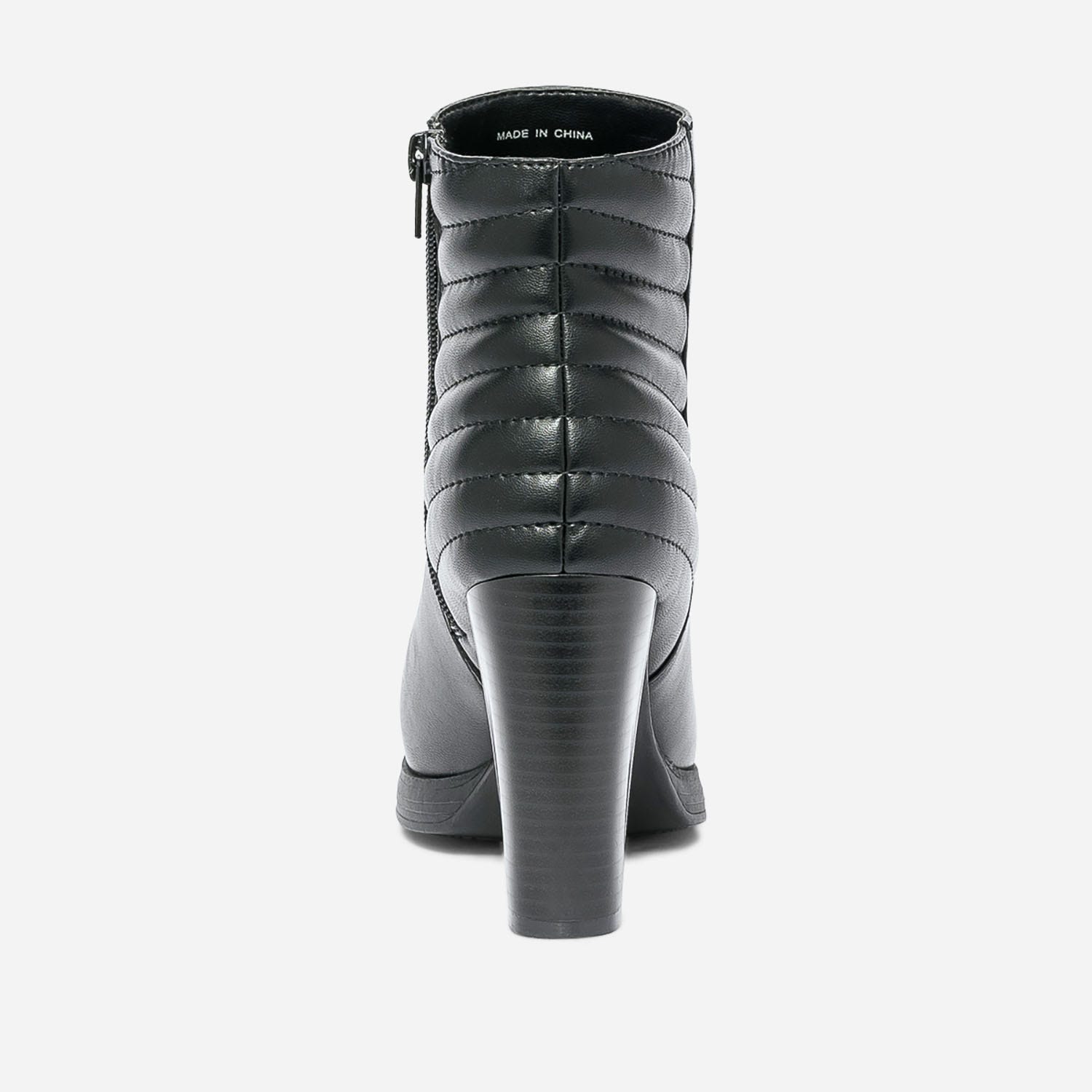 Boots TEXTO noir matelassé