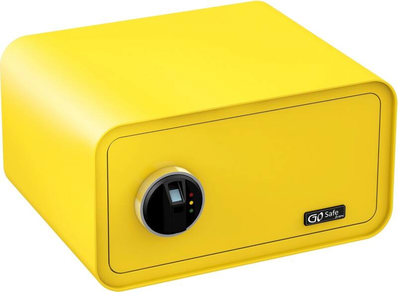 Olympia Einbruchschutztresor GoSafe 200 Gelb 240 x 430 x 430 mm Fingerabdruck