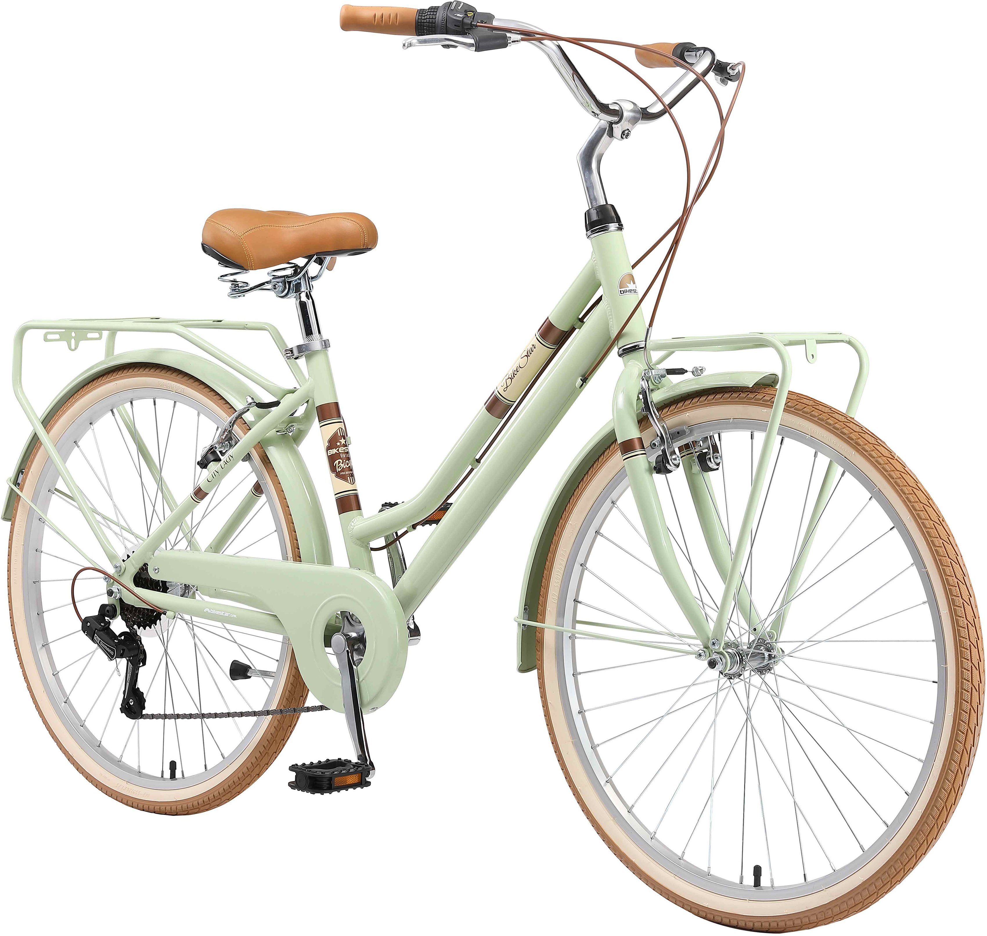 Bikestar Cityrad, 7 Gang Shimano RD-TY21 Schaltwerk, Kettenschaltung