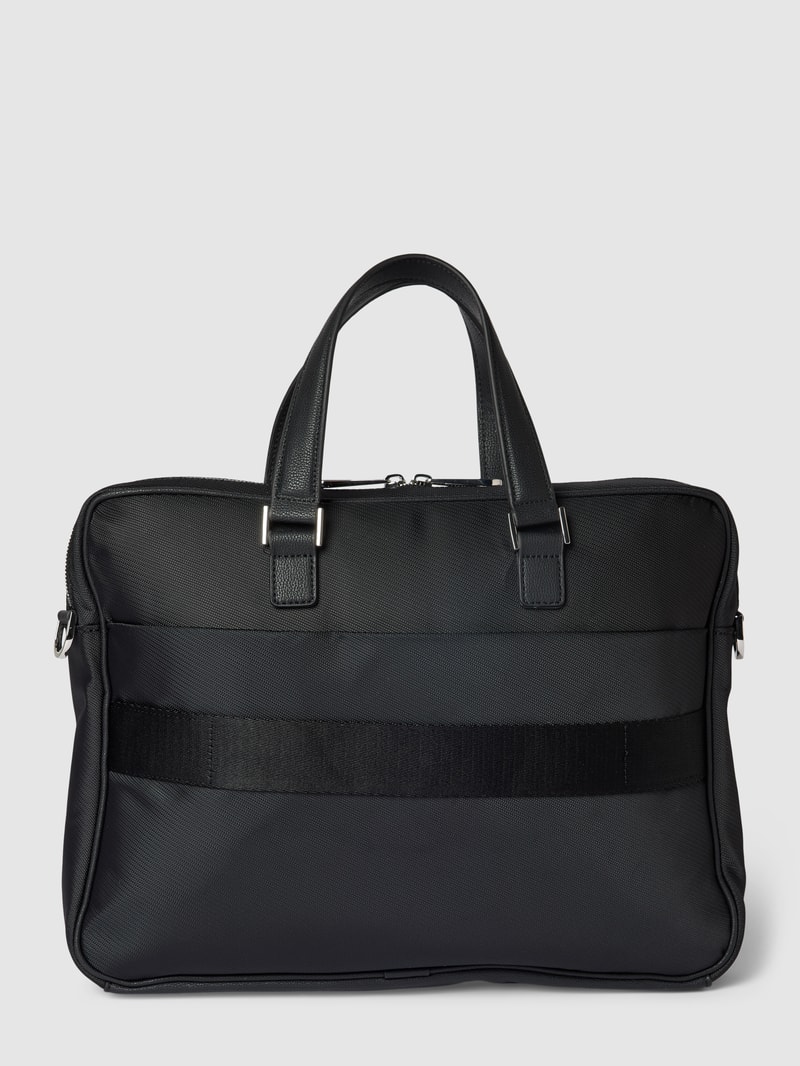Laptoptasche mit Label-Details Modell 'ELEVATED' in schwarz