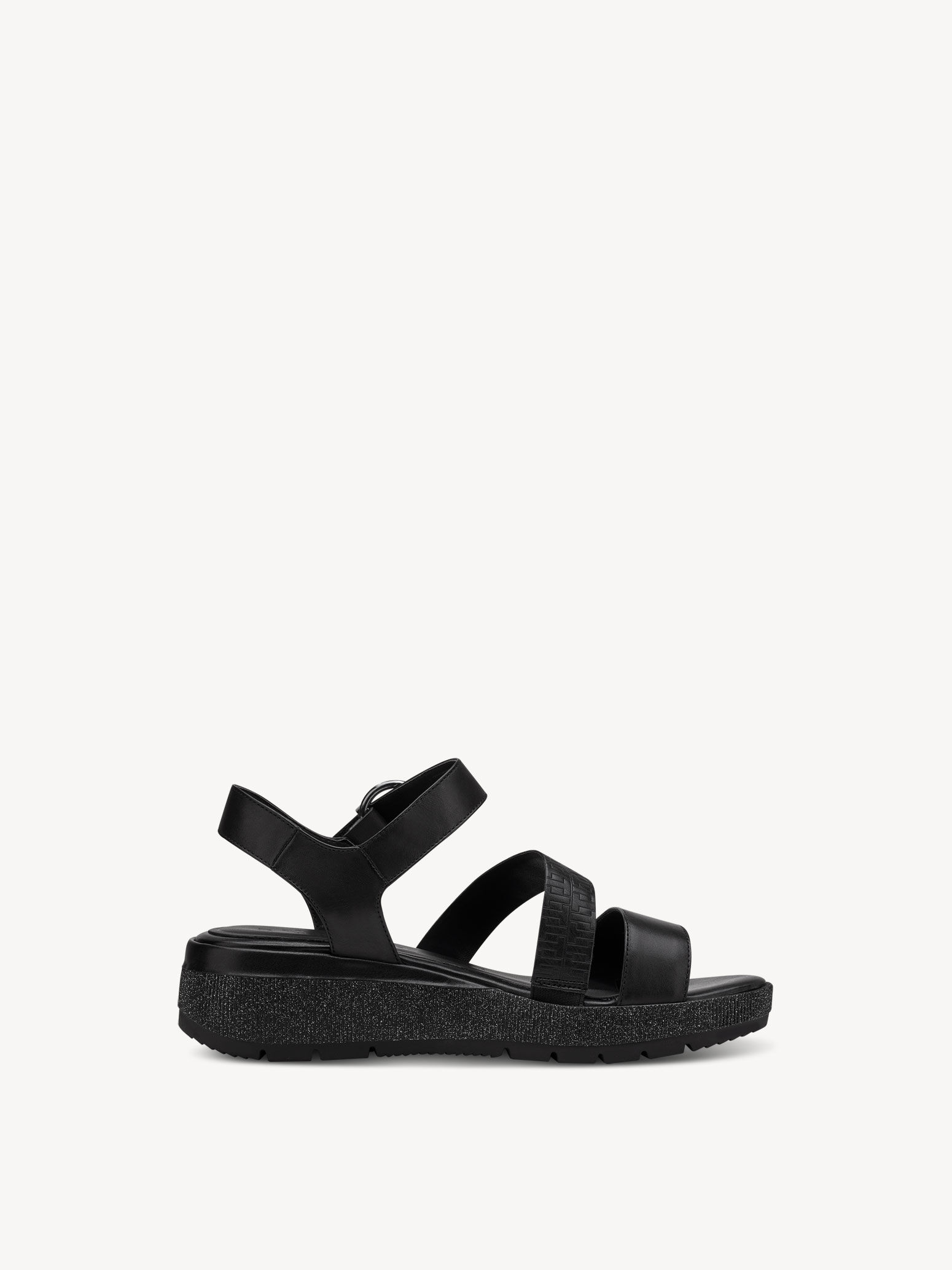Sandale à talon - noir