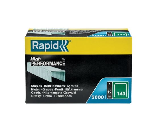 Rapid 11912311 Αρ. 140 συρμάτινα συνδετικά πλακέ 12 mm 5.000 τεμάχια
