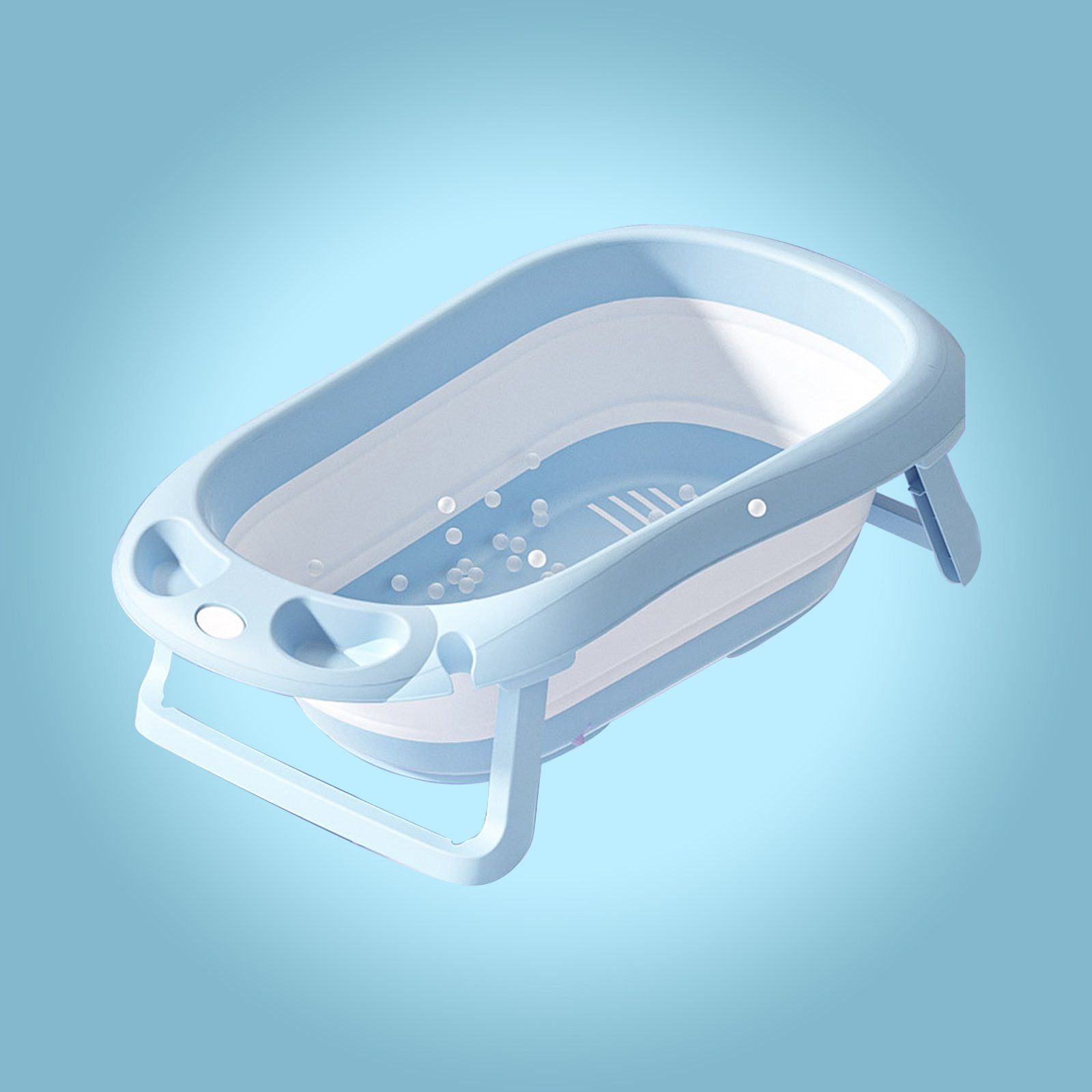 IKIDO Babybadewanne Faltbare Badewanne für Kinder, (Tragbare Badewanne für Dusche, Kinder Summer Schwimmbad), Bisphenol A frei, bleifrei, phthalatfrei