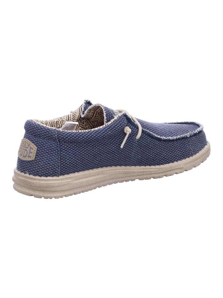 Hey Dude Herren Halbschuhe WALLY BRAIDED in Blau günstig kaufen
