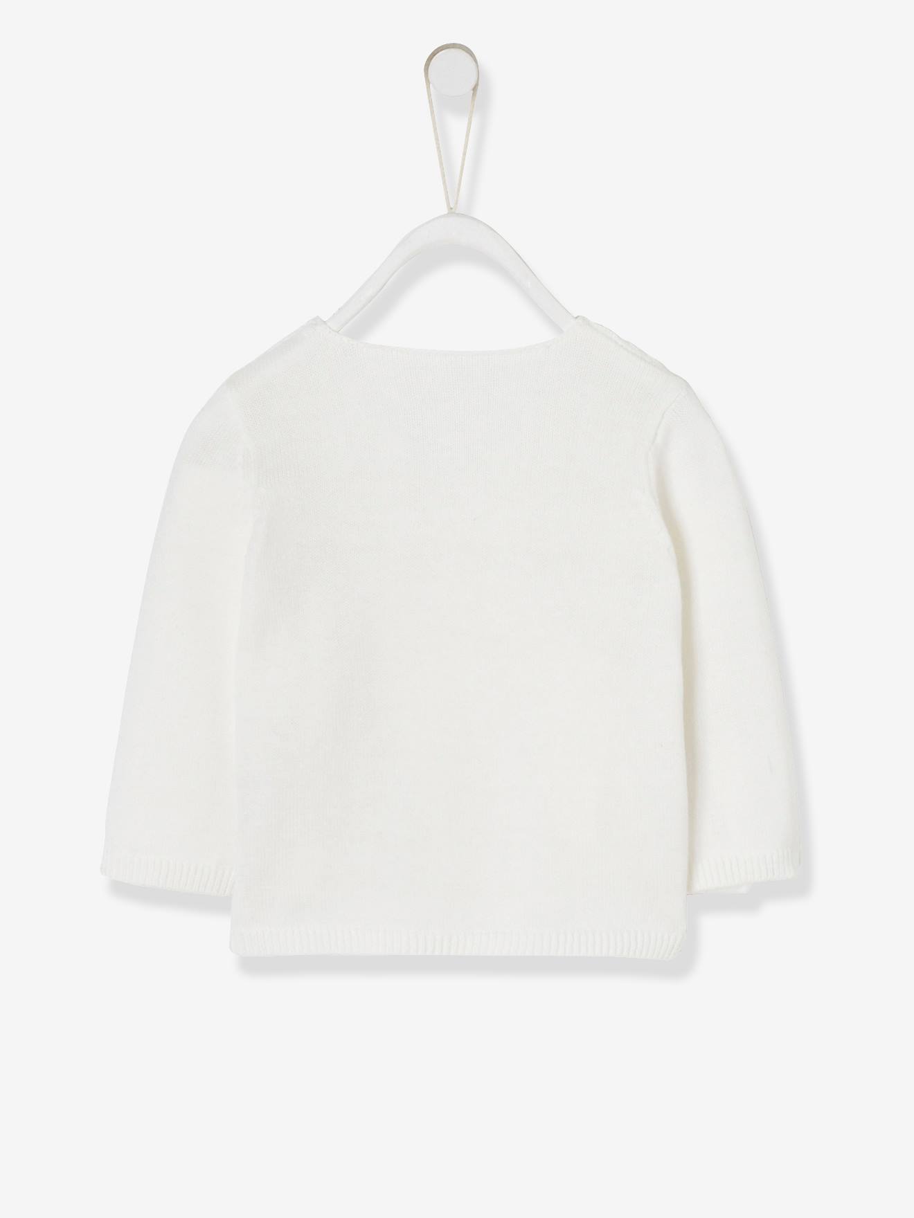 Brassière bébé naissance en tricot de coton bio bleu jean