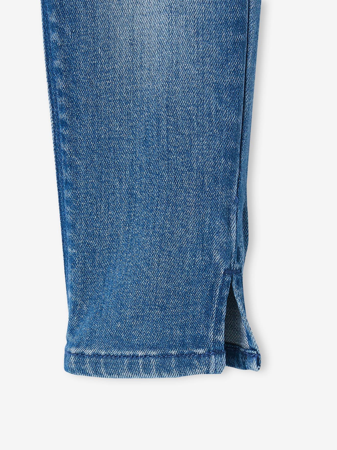 Vertbaudet Mädchen 3/4-Jeans mit Schleife - double stone