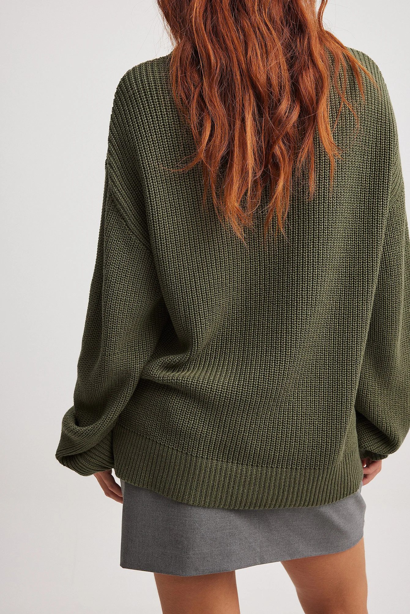 Rundhalsausschnitt Strickpullover
