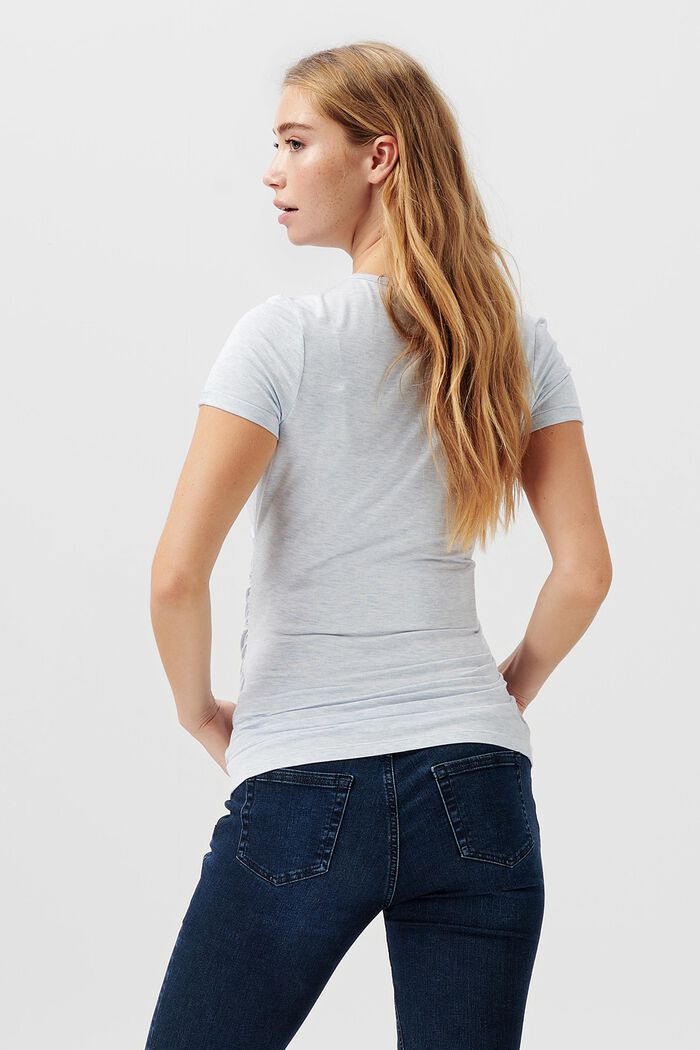 T-Shirt im Wickel-Design