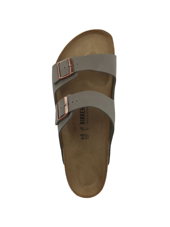 Birkenstock Sandale Arizona Birko-Flor Nubuk normal in grau günstig kaufen