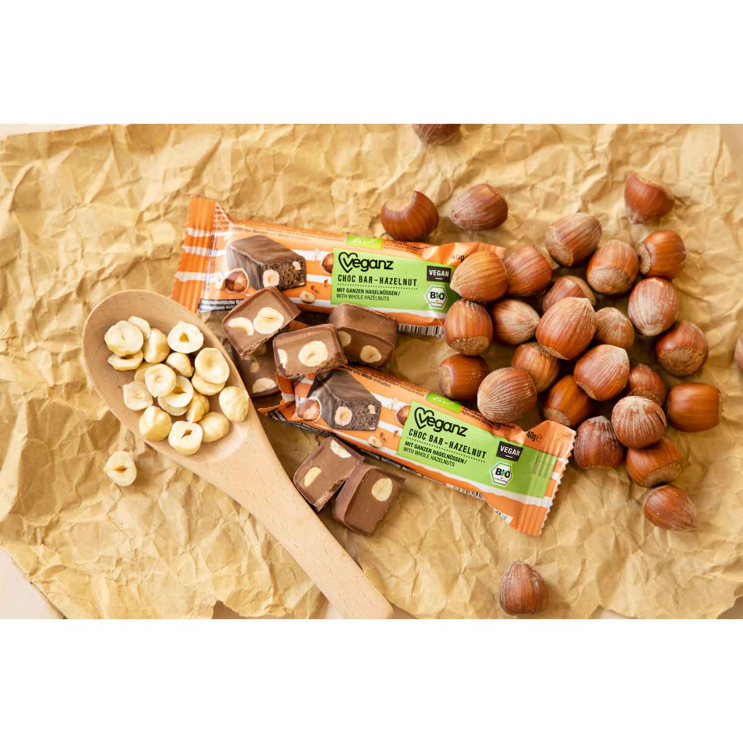 Veganz Choc Bar Hazelnut Bio 40g