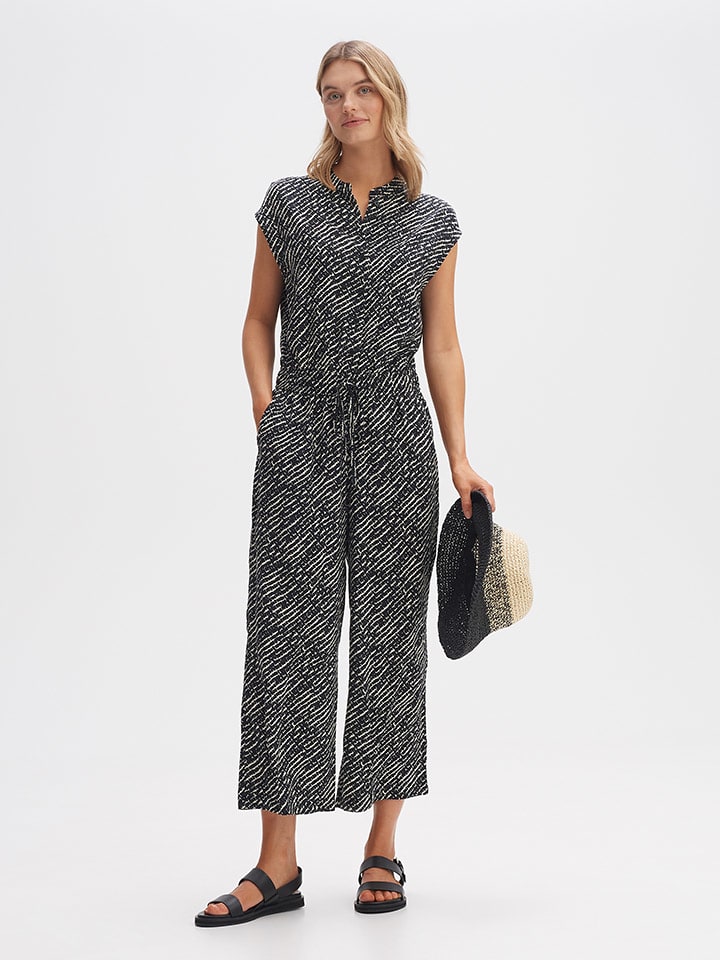 OPUS Jumpsuit in Schwarz/ Weiß günstig kaufen