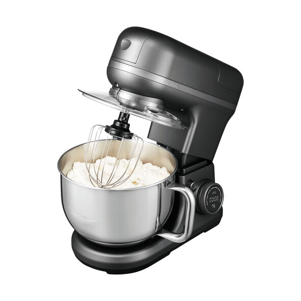 Küchenmaschine Digital, mit Eisschüssel, 4 in 1, titan (MD 18440)