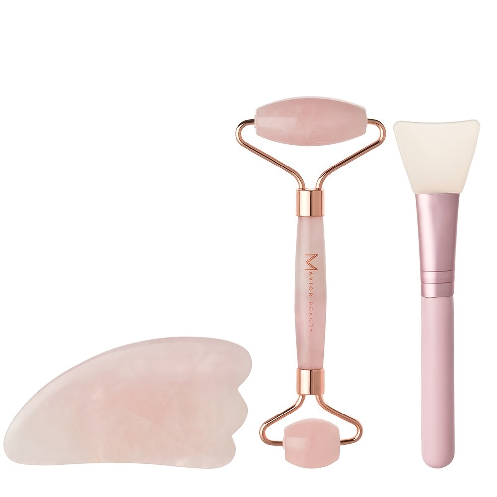 Jade Skin Roller Rosen Quartz