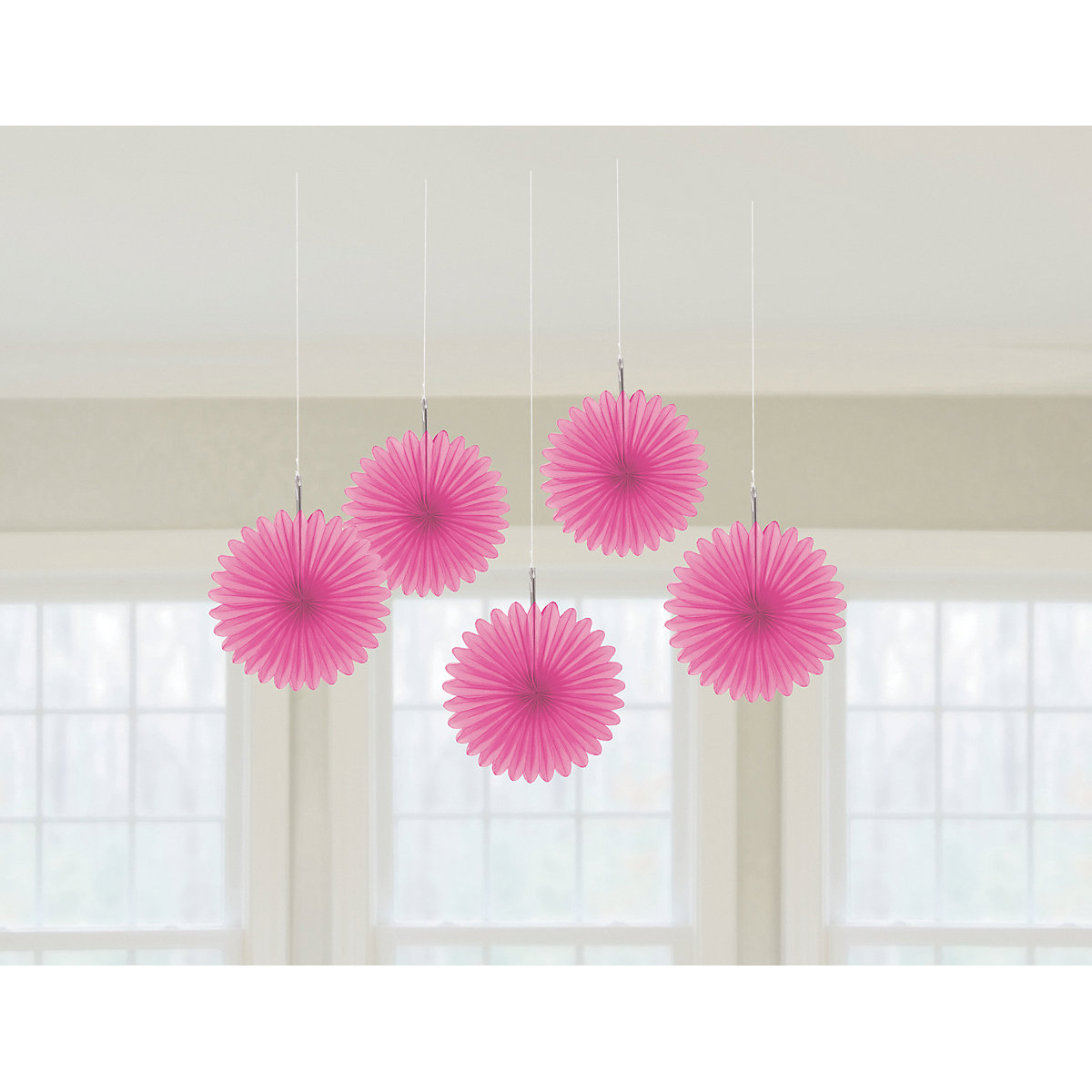 Dekofächer pink, 5 Stück
