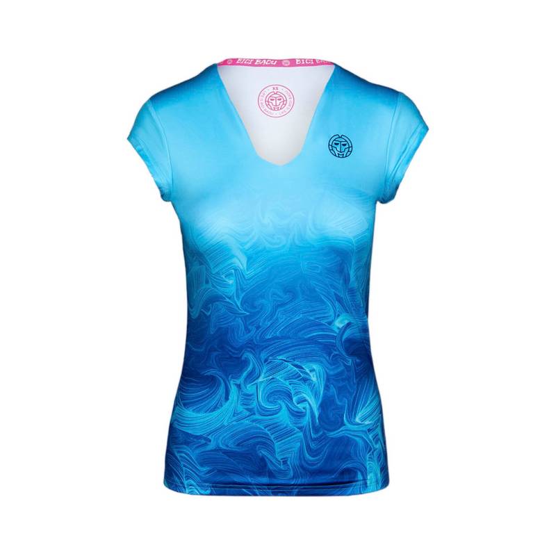BIDI BADU Bella 2.0 Tech V-Neck Tee Tennisshirt Damen