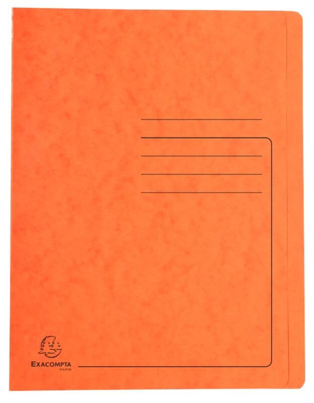 Exacompta Schnellhefter 39994E DIN A4 Pressspankarton meliert 27,2 (B) x 0,2 (T) x 31,8 (H) cm Orange 25 Stück