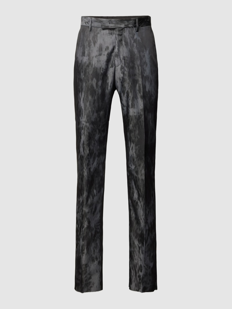 Hose mit Bundfalten in schwarz