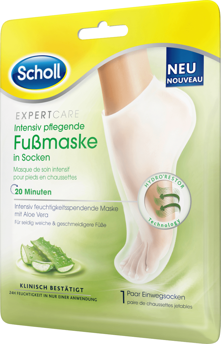 Fußmaske Socken mit Aloe Vera (1 Paar), 2 St