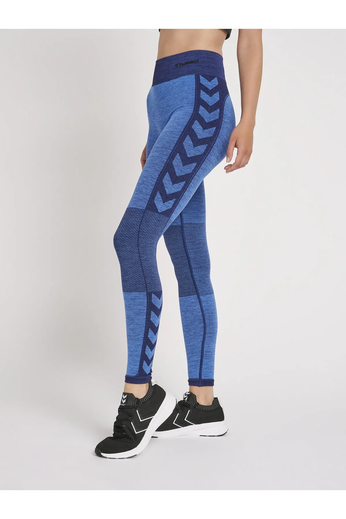hummel  Sport-Leggings - Blau - Mittlerer Bund