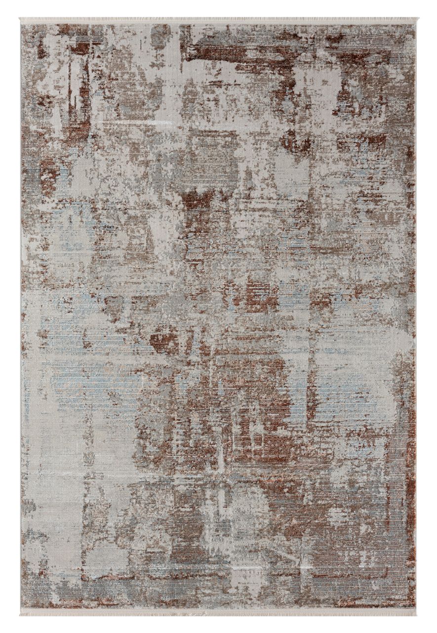 MyFlair Teppich Oceane, 200cm x 290cm, Farbe Rotbraun, rechteckig, Florhöhe 8mm