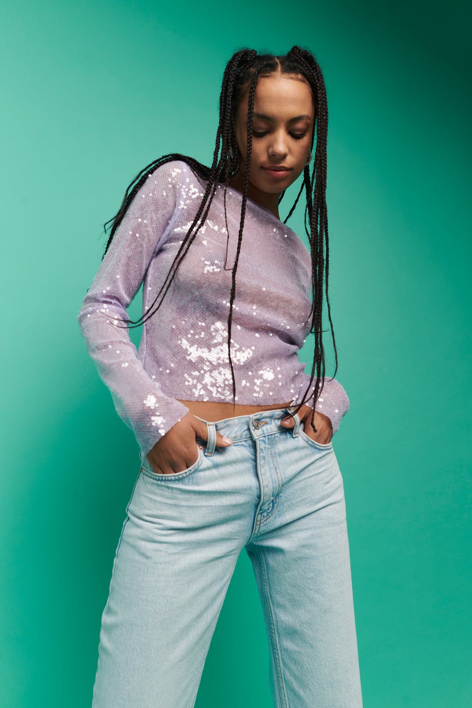 Silvana sequin top