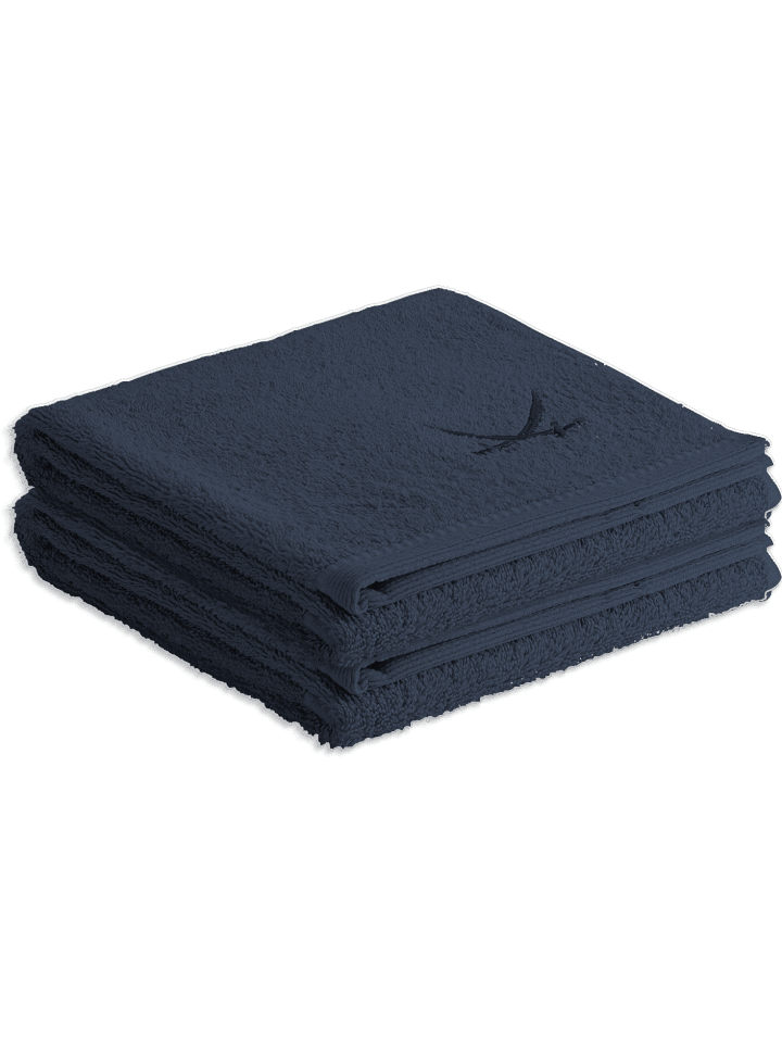 Sansibar 2er Duschtuch-Set „Frottier-Kollektion Classic“, 70x140 cm in Blau günstig kaufen 70x140 cm