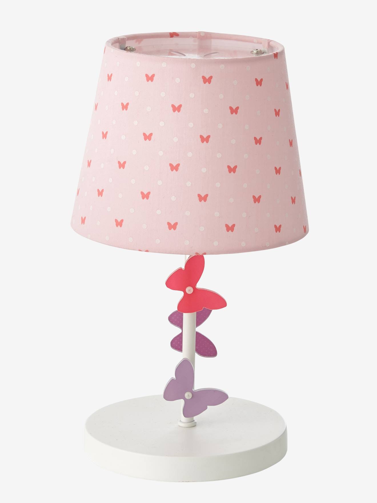 Lampe de chevet Papillons rose