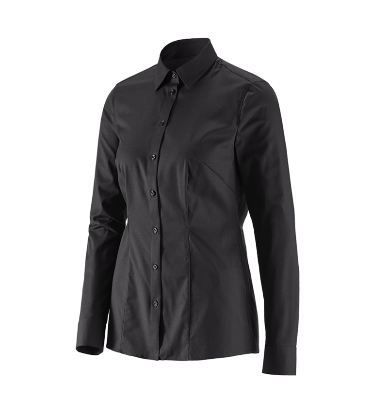 e.s. Business Bluse cotton stretch, Damen reg. fit