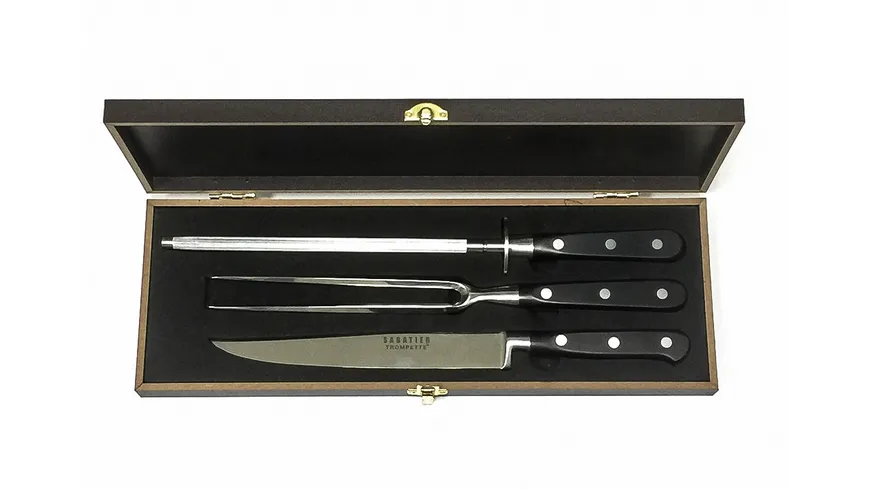 kuppels Tranchiermesser Set Sabatier Trompete 3-tlg. schwarz