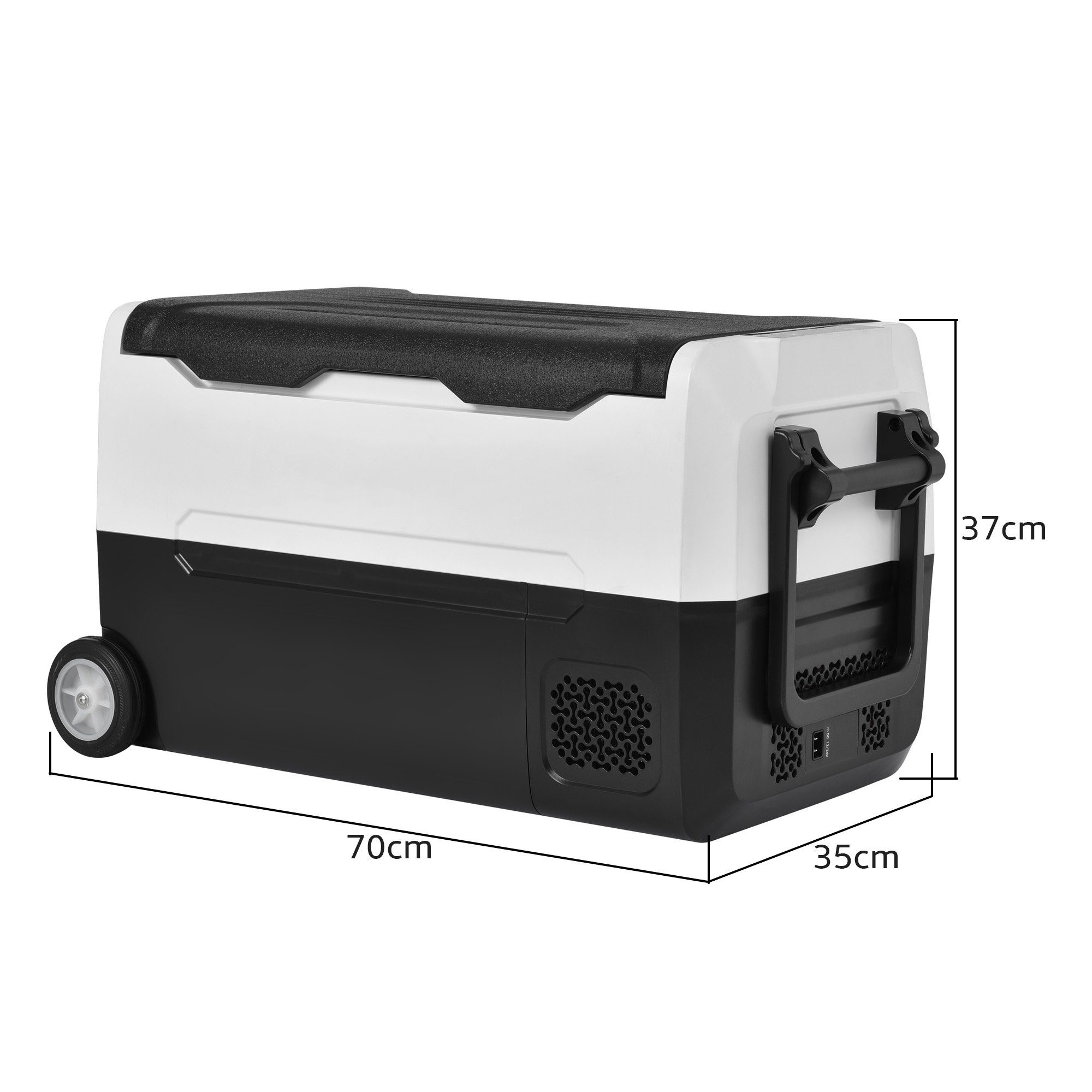 Fangqi Kühlbox 31,5 Liter tragbarer Gefrierschrank 12/24 V und 100-240 V AC,Kühlgerät, Geeignet für Autos, Wohnmobile,Camping,Reisen und den Heimgebrauch