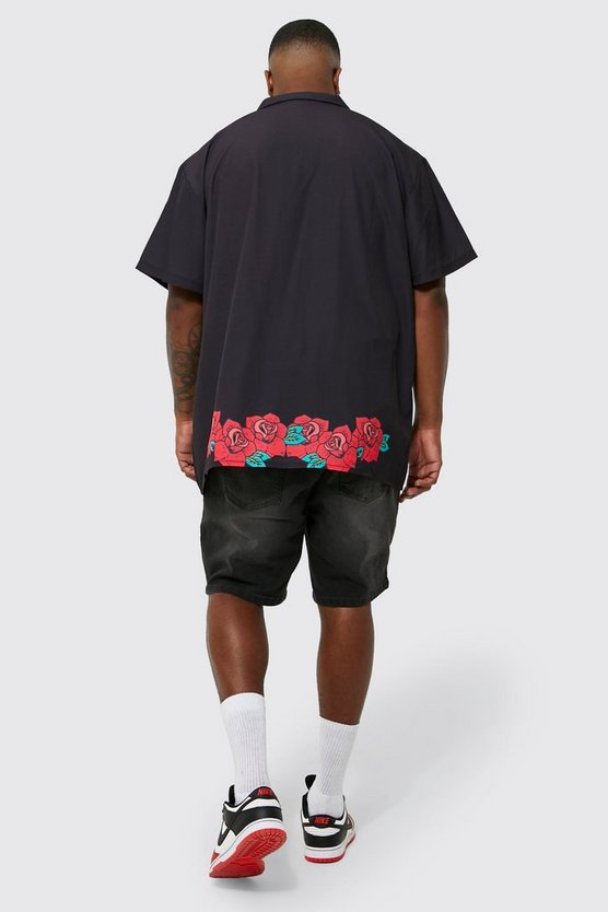 Plus zerrissene Skinny Stretch Jeansshorts