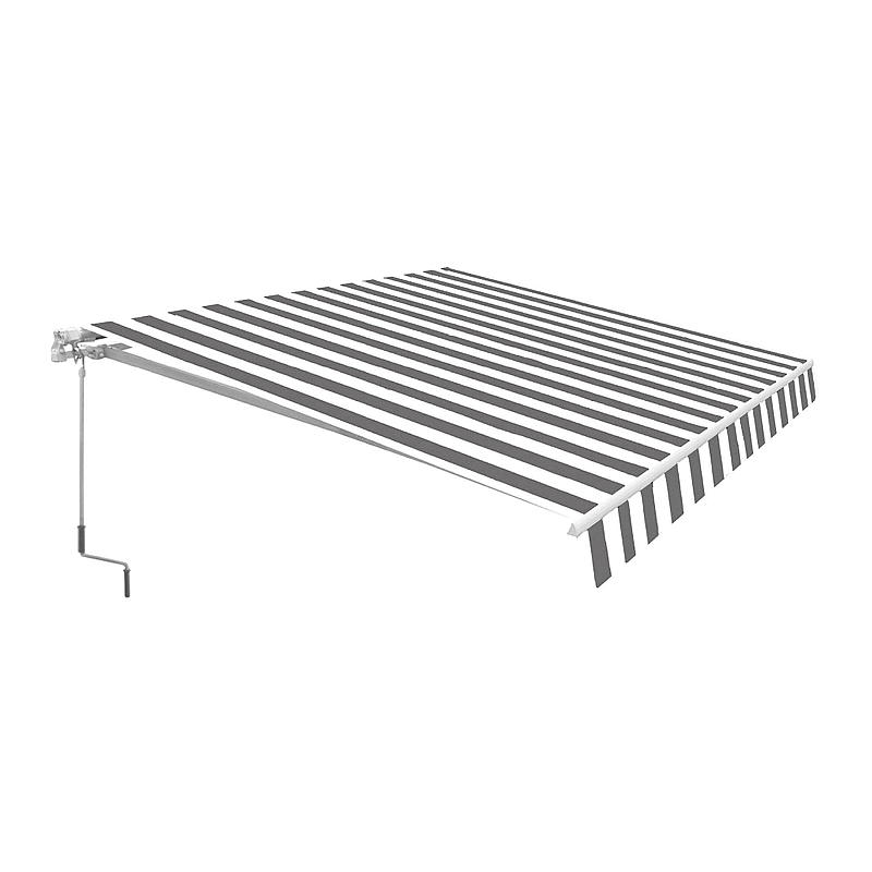 Home Markise 3x2,5 m Gråstripet