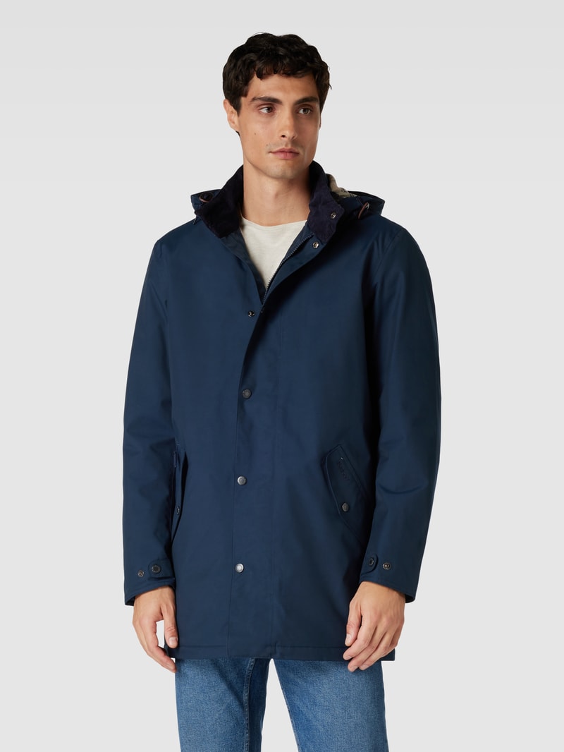 Jacke mit Pattentaschen Modell 'MAC' in marineblau