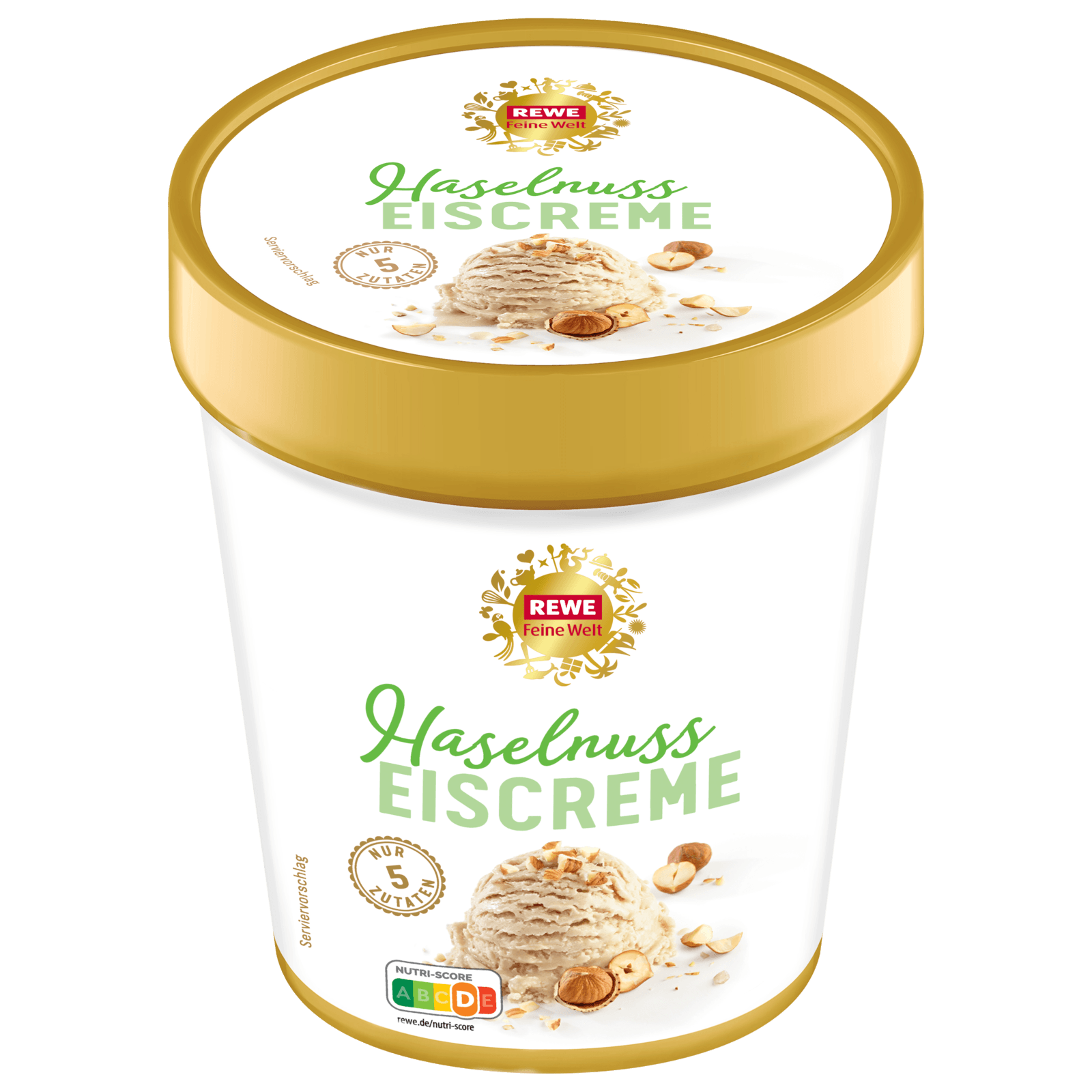 REWE Feine Welt Haselnuss-Eiscreme 480ml