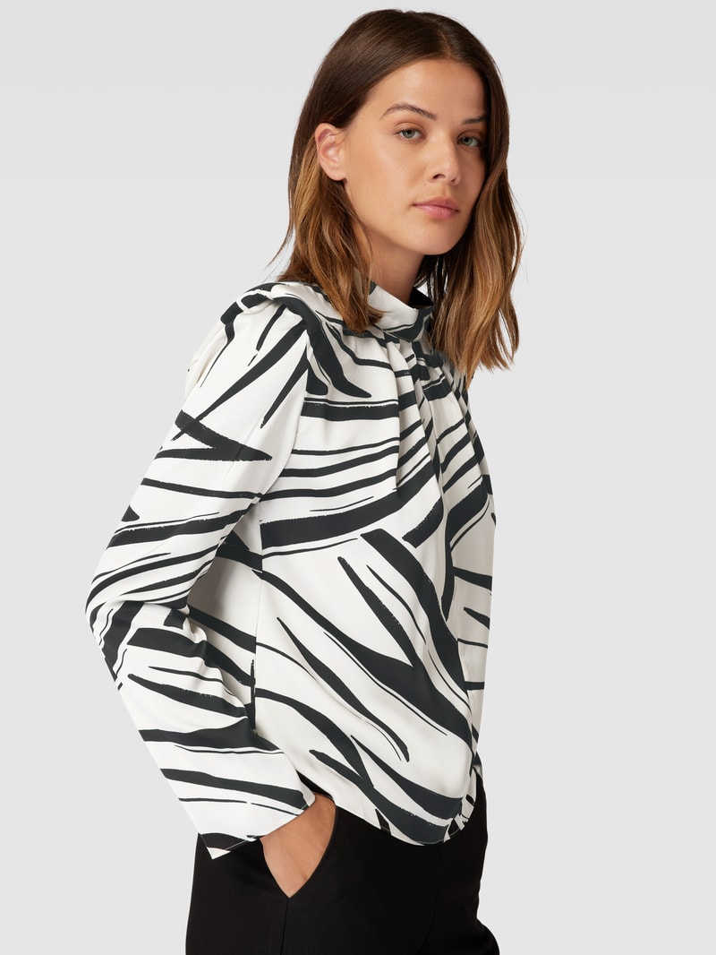 Bluse mit Turtleneck Modell 'DELFINA' in offwhite