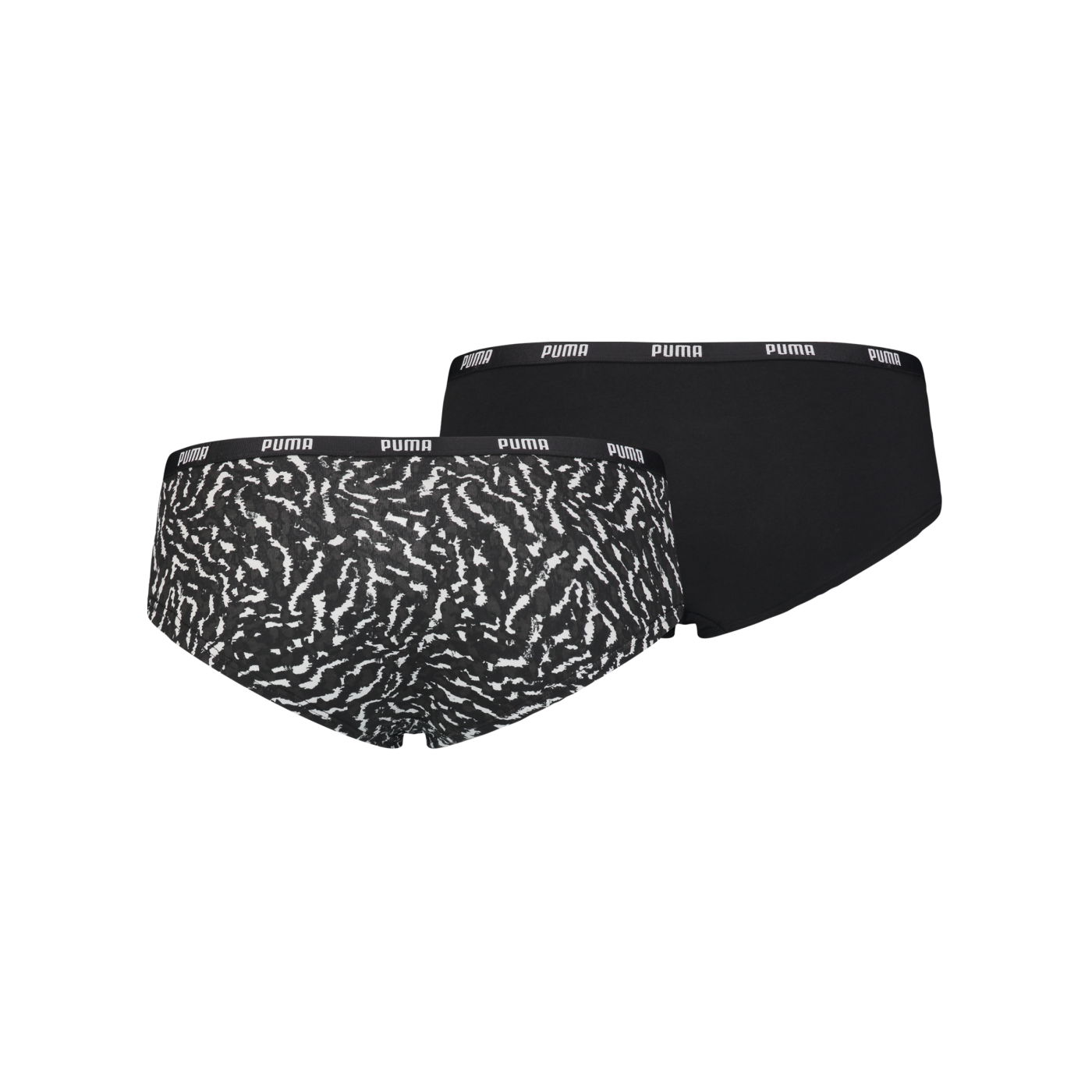 PUMA Printed Hipster 2er Pack Damen Schwarz F001
